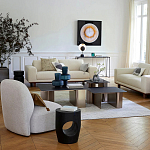 Приставной столик черного цвета AMORPHOUS варинант исполнения - 4 | Loft Concept в Костроме