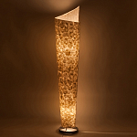 Торшер из перламутра на металлическом каркасе Indonesian Lamps варинант исполнения - 4 | Loft Concept в Костроме