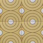 Дизайнерская плитка с узором Диски варинант исполнения - 1 | Loft Concept в Костроме