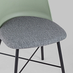 Стул из прочного пластика на металлическом основании Anora Green  варинант исполнения - 7 | Loft Concept в Костроме