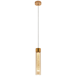 Подвесной светильник золото Sparkling Bubbles Tube Gold Amber Hanging Lamp варинант исполнения - 2 | Loft Concept в Костроме