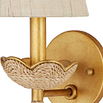 Бра из кованого железа с отделкой плетеной веревкой и сусальным золотом Parisian Style варинант исполнения - 2 | Loft Concept в Костроме