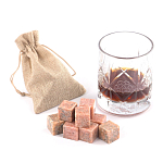 Камни для охлаждения виски из розового мрамора Natural Stone Cube варинант исполнения - 5 | Loft Concept в Костроме