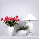 Настольная лампа керамическая с абажуром Valencia варинант исполнения - 3 | Loft Concept в Костроме