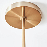 Люстра линейная с 2-мя белыми плиссированными тканевыми абажурами Combination варинант исполнения - 1 | Loft Concept в Костроме