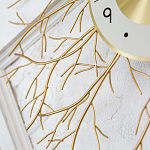 Часы настенные из металла золотые с белым циферблатом Current Time варинант исполнения - 3 | Loft Concept в Костроме