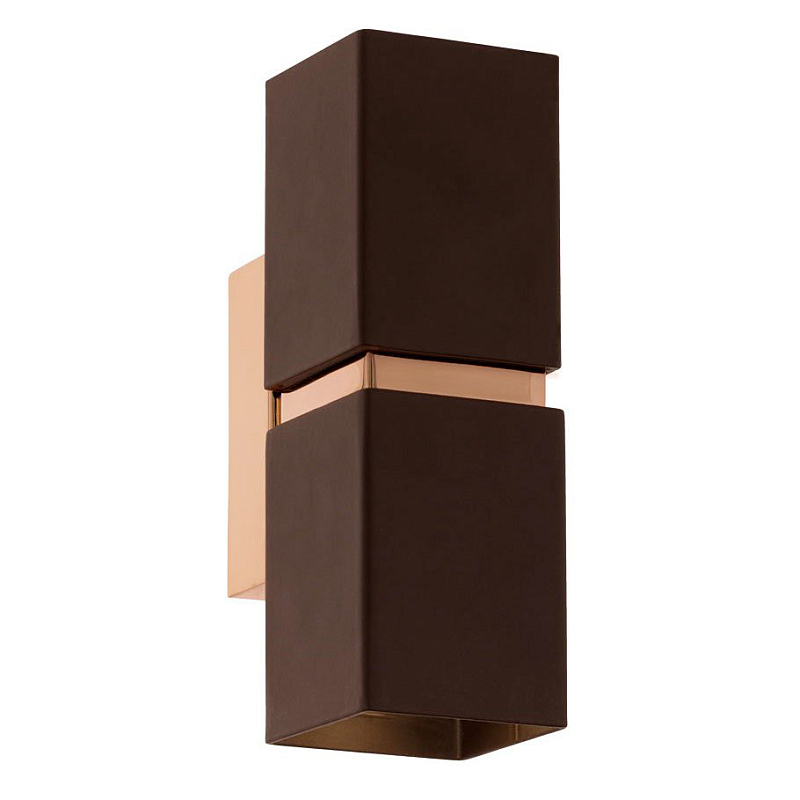 Бра Lestor double square copper Коричневый Медь в Костроме | Loft Concept 