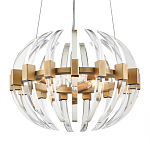 Люстра круглая с прозрачными элементами в форме полумесяца Crystal Crescent варинант исполнения - 2 | Loft Concept в Костроме