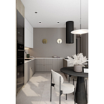 Кухонный гарнитур с фасадом в полоску Rainier Kitchen Set варинант исполнения - 4 | Loft Concept в Костроме