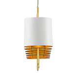 Люстра прямоугольная с белыми цилиндрическими абажурами White Ribbon варинант исполнения - 1 | Loft Concept в Костроме