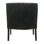 Полукресло с мягкой обивкой из жаккарда на 4-х ножках из массива березы Baroque Armchair black варинант исполнения - 2 | Loft Concept в Костроме