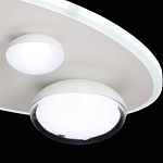 Потолочный светильник овальной формы белого цвета с 4-мя лампами Lunar Pebbles варинант исполнения - 8 | Loft Concept в Костроме