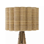 Торшер с плетеным абажуром на основании в виде треноги Lamp with Wicker Lampshade варинант исполнения - 1 | Loft Concept в Костроме