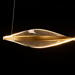 Люстра линейная с изогнутым плафоном Wave Line варинант исполнения - 7 | Loft Concept в Костроме