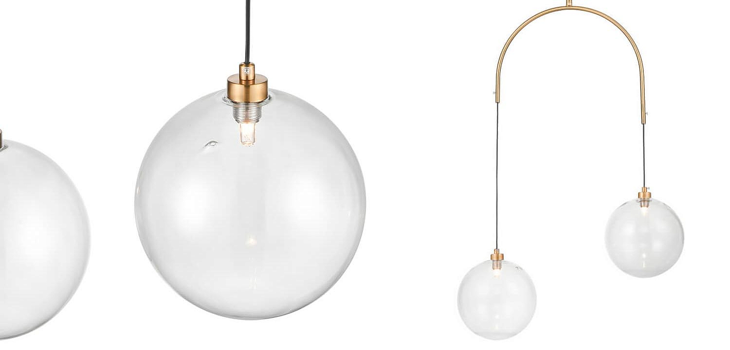 Люстра Two Hanging Ball Chandelier Люстра Two Hanging Ball Chandelier - Loft-Concept в Костроме