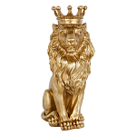 Статуэтка лев с детализированной гривой и изящной короной Lion Crown  варинант исполнения - 1 | Loft Concept в Костроме