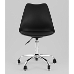 Офисный стул на металлическом основании EGGERY Black пластик варинант исполнения - 5 | Loft Concept в Костроме