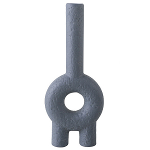 Ваза дизайнерская Серая Long Neck Ceramic Vase by Faina