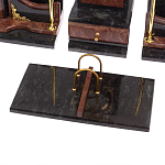 Настольный письменный набор из лемезита и змеевика с декором в виде Орла в подарочной упаковке Successful Leader варинант исполнения - 4 | Loft Concept в Костроме