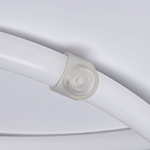 Люстра белого цвета с тремя изогнутыми светодиоидными плафонами Luke Lampco Tracer Lamp варинант исполнения - 6 | Loft Concept в Костроме