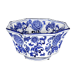 Чаша белая с синим цветочным узором Chino Dishes варинант исполнения - 1 | Loft Concept в Костроме