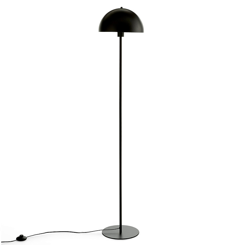 Торшер напольный из металла Dome of Light Black Черный Торшер напольный из металла Dome of Light Black Черный в Костроме | Loft Concept