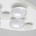 Потолочный светильник овальной формы белого цвета с 7-ю лампами Lunar Pebbles варинант исполнения - 5 | Loft Concept в Костроме