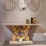 Консоль прямоугольная белая с основанием в виде кактуса Cactus варинант исполнения - 3 | Loft Concept в Костроме