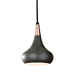  Подвесной светильник с каплевидным плафоном темного цвета Feiss варинант исполнения - 1 | Loft Concept в Костроме