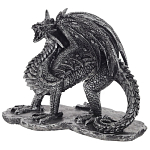 Декоративная статуэтка Дракон Dragon Black Silver Statuette варинант исполнения - 1 | Loft Concept в Костроме