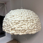 Вязаный подвесной светильник из шерсти Dome Wool Lamp  варинант исполнения - 2 | Loft Concept в Костроме