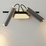 Бра с двумя цилиндрическими плафонами на магнитном креплении Bronze Concert варинант исполнения - 2 | Loft Concept в Костроме