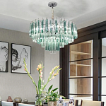 Дизайнерская люстра AQUA Blue Lagoon бирюзовое стекло несколько ярусов варинант исполнения - 5 | Loft Concept в Костроме