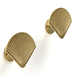 Комплект из 2-х настенных крючков из металла Shell Wall Hooks варинант исполнения - 1 | Loft Concept в Костроме