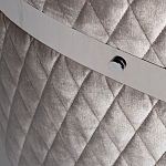 Стул серый велюровый со стеганной спинкой Focus on Convenience варинант исполнения - 3 | Loft Concept в Костроме