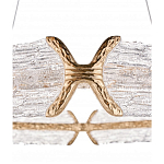 Люстра кольцевая с текстурным природным рисунком IceFlame варинант исполнения - 1 | Loft Concept в Костроме