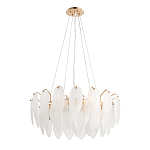 Люстра Mont Saint-Michel Золотая с Рельефным Стеклом варинант исполнения - 3 | Loft Concept в Костроме