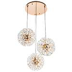 Подвесной светильник с 3-мя плафонами Crystal Dandelions Hanging Lamp варинант исполнения - 2 | Loft Concept в Костроме