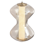 Бра светодиодное с стеклянным волнообразным плафоном Amphora of Light варинант исполнения - 4 | Loft Concept в Костроме