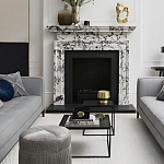 Комплект столиков с квадратными столешницами черные Black Table Combination варинант исполнения - 2 | Loft Concept в Костроме