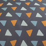 Постельное белье из сатина с принтом треугольники 150х200 см Triangular Dreams варинант исполнения - 3 | Loft Concept в Костроме