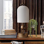 Настольная лампа в виде фонаря с белым фактурным абажуром Echoes of Light варинант исполнения - 3 | Loft Concept в Костроме