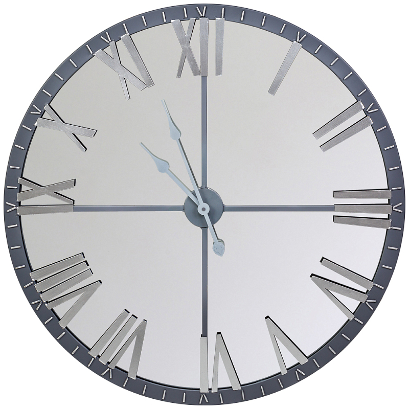 Часы настенные зеркальные с серебряным металлическим циферблатом Mirror Tower Clock Серебряный Зеркало Часы настенные зеркальные с серебряным металлическим циферблатом Mirror Tower Clock Серебряный Зеркало в Костроме | Loft Concept