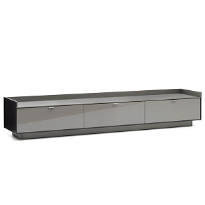 Дизайнерский комод серый с глянцевым фасадом Darren