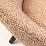 Кресло розовое с обивка из искусственного каракуля Iconic Creation варинант исполнения - 2 | Loft Concept в Костроме