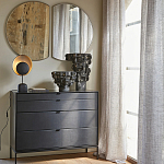 Комод из металла и кожи Guarin Chest of Drawers варинант исполнения - 6 | Loft Concept в Костроме