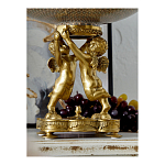 Чаша фарфоровая на двух бронзовых ангелах Eden Garden варинант исполнения - 5 | Loft Concept в Костроме