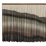 Пейзаж из нитей Макраме Wall decor Black and White Landscape варинант исполнения - 5 | Loft Concept в Костроме