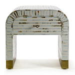 Тумбочка прикроватная Amo Bone Inlay Bedside Almond варинант исполнения - 1 | Loft Concept в Костроме