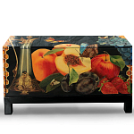 Комод чёрный с росписью Натюрморт Still life варинант исполнения - 1 | Loft Concept в Костроме